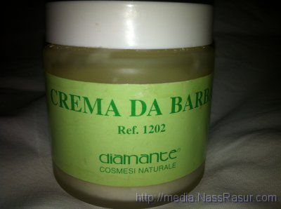 Crema da Barba, Ref. 1202, diamante, cosmesi naturale