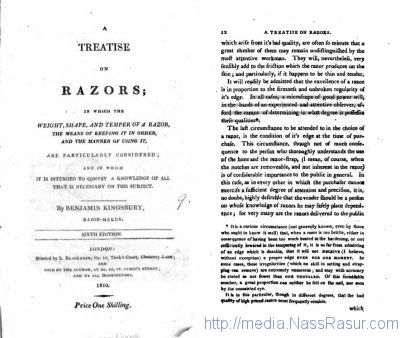 Treatrize on Razors 1810