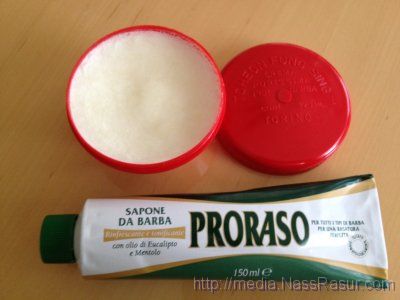 Rasierseife und Proraso-Creme